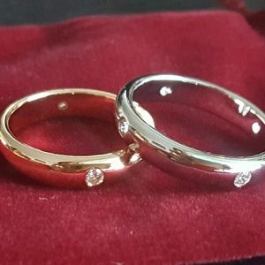 Sterling Silver Band with flush setting